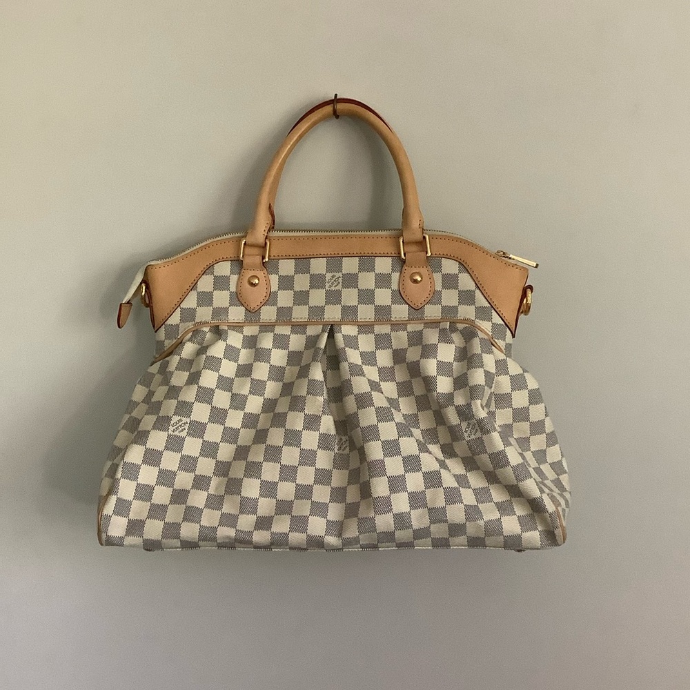 3929/ LOUIS VUITTON Trevi GM DAMIE AZUR 2WAY SHOULDER TOTE BAG WOMAN LV